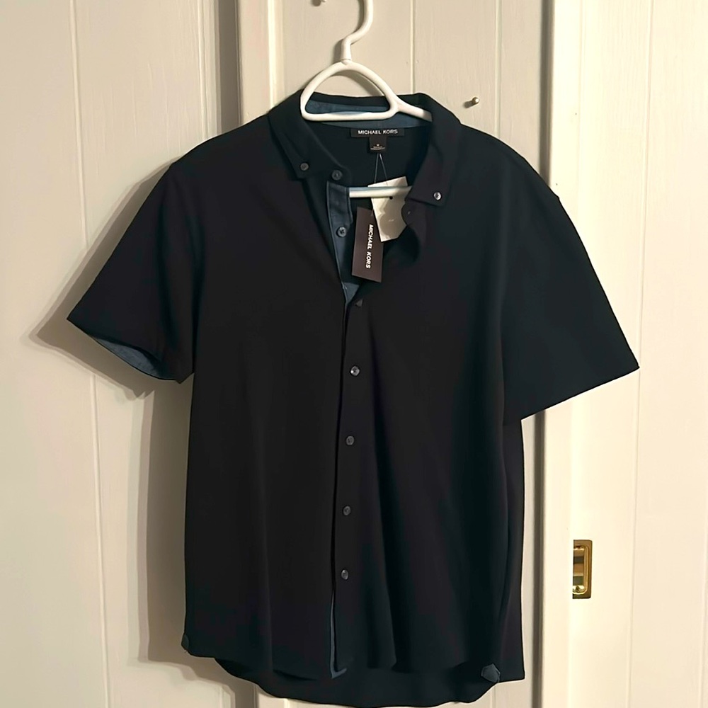Michael Kors Short Sleeve Button Down